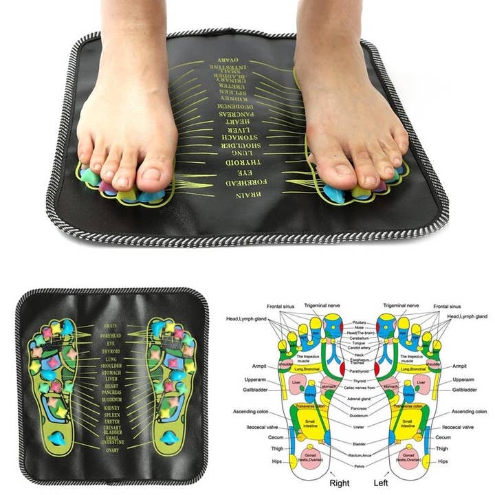 VIGOR - Wholesale Body Massager - Reflexology Acupressure Mat Pad Massager Massage Foot Stone