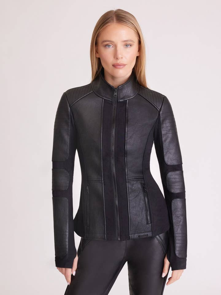 Zip Front Moto Jacket for wholesale by Blanc Noir