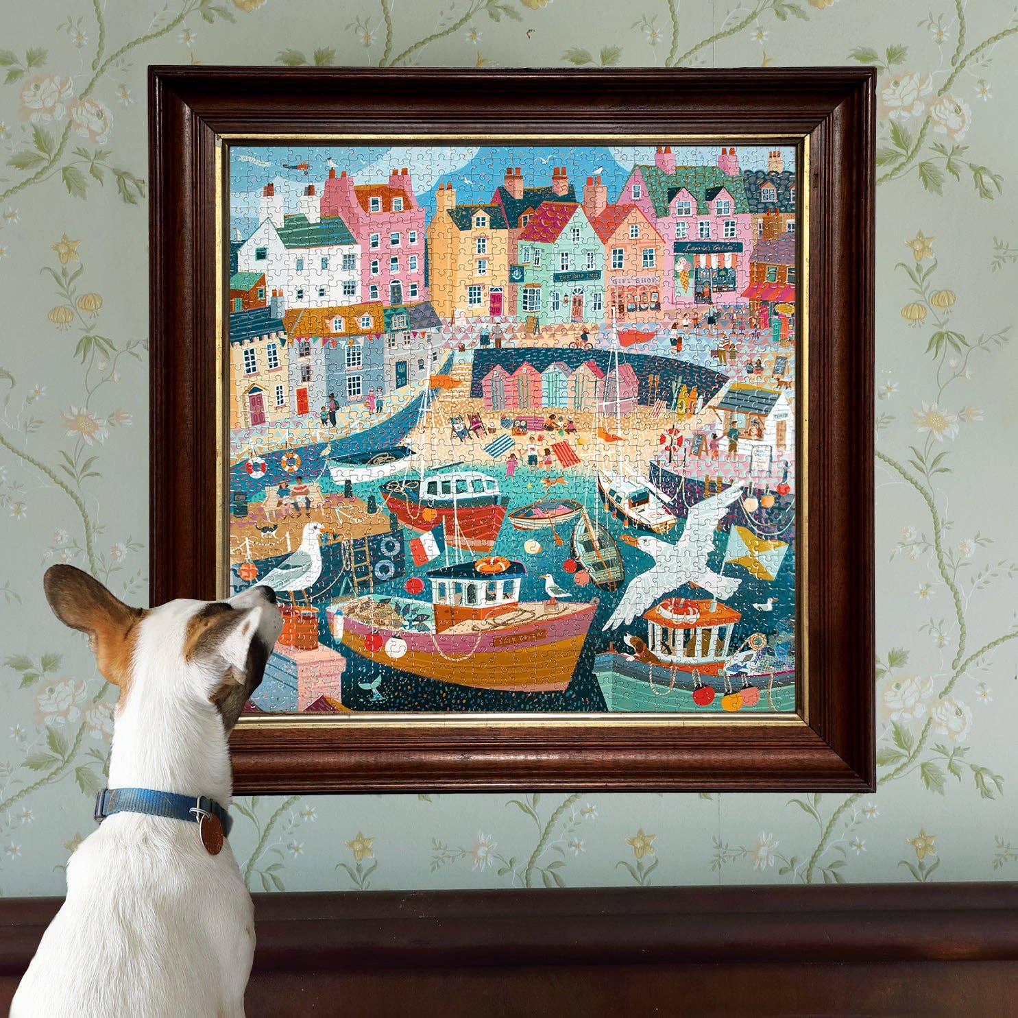 eeBoo - Wholesale Puzzle - Adult - Seaside Harbor 1000 Piece Square Puzzle4