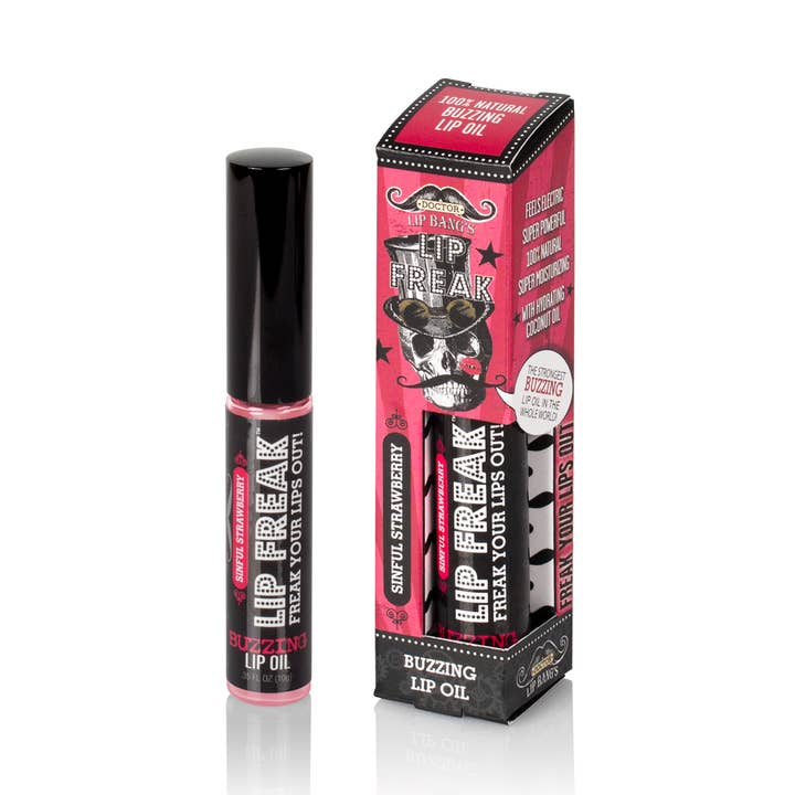 Sinful Strawberry Lip Oil for wholesale by Doctor Lip Bang's