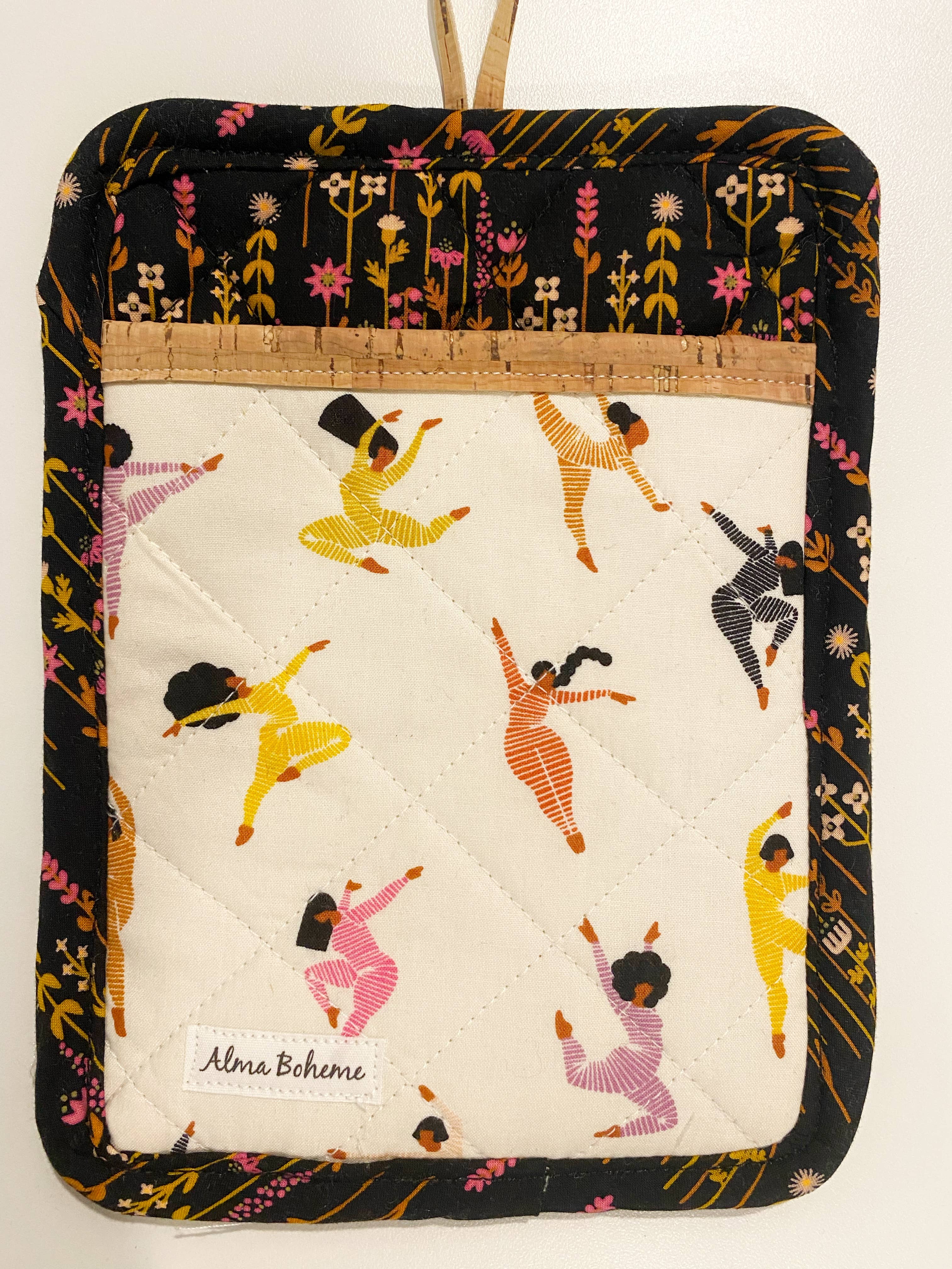 Alma Boheme Handmade - Wholesale Ovenwant/pothouder - Duurzame pannenlap van kurk en katoen met zakje53