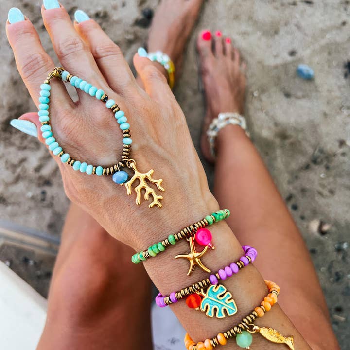 Goupi - Wholesale Charm/Dangle Bracelet - Summer charms exotic bracelets in various colors