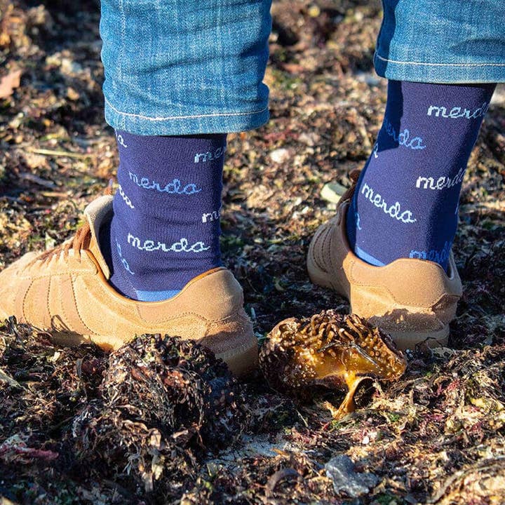Merda Blue Socks for wholesale by SomosOcéano
