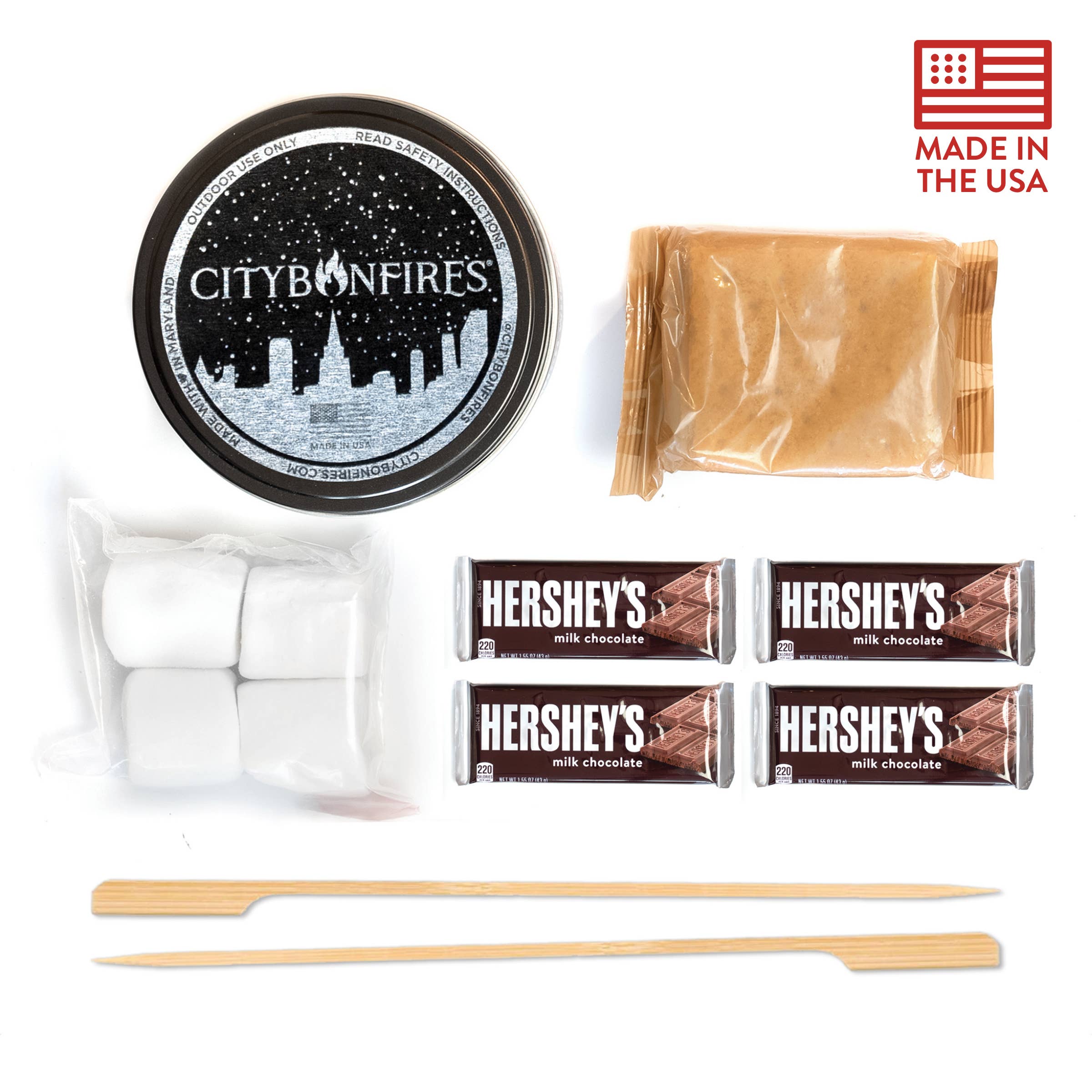 City Bonfires - Portable Fire Pits - Vente Foyer - Pack de nuit S'mores0