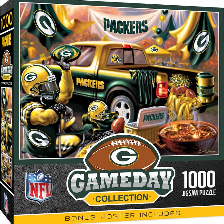 Masterpieces Puzzles - Wholesale Puzzle - Adult - Green Bay Packers - Gameday 1000 Piece Puzzle