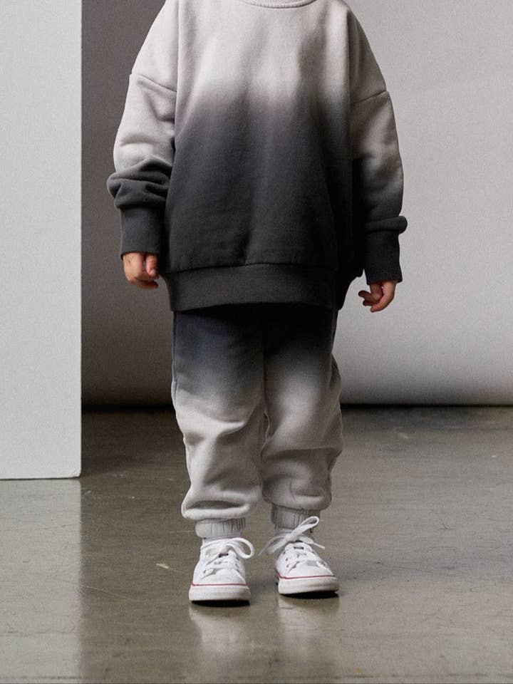 Little Bipsy - Wholesale Athletic Sweatpants/Joggers - Kids - Ombre Elevated Sweatpant - Black
