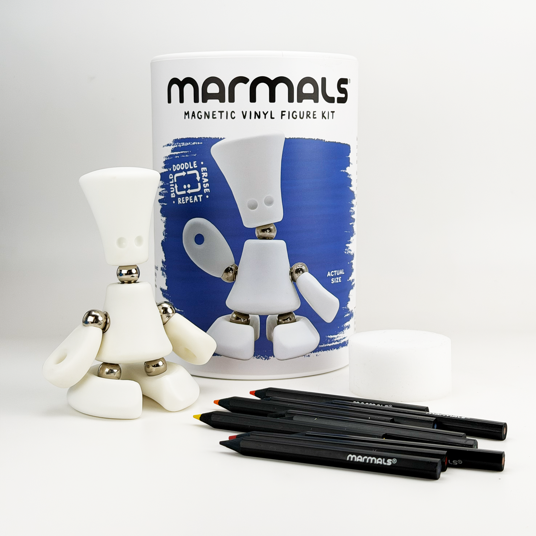 Marmals - Wholesale Build-a-Toy - Kids - Squeaks - Blue Tube4