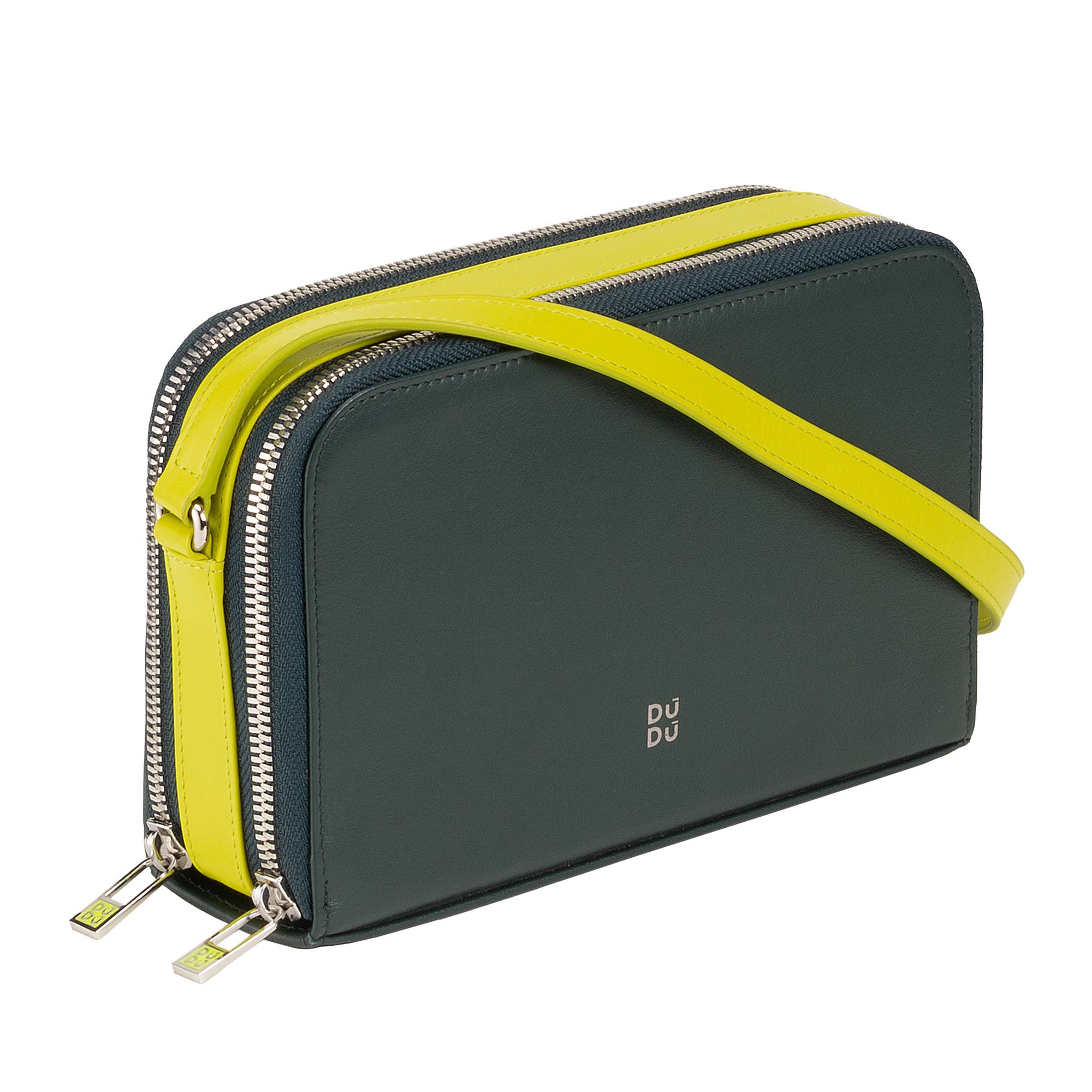 dudu – bolsa tiracolo - Mulher por atacado – Bolsa Transversal Pequena em Couro para Mulheres DuDu Mangrove2