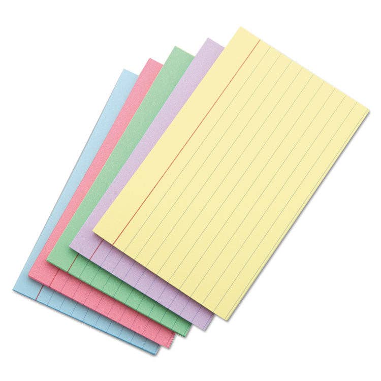 Everyday Supply Co - Wholesale Notepad - Universal - Index Cards, Ruled, 4 x 6, Assorted, 100/Pack0