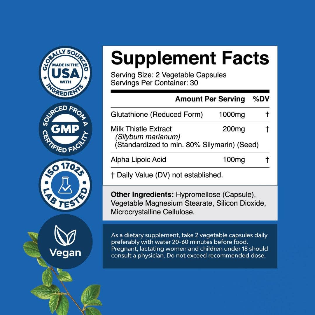 Nature's Craft - Wholesale Oral Supplement/Vitamin - Glutathione Capsules – Anti-Aging Amino Acid, 15ct2