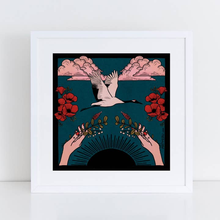 Peace and Longevity Giclee Art Print for wholesale by Mother of the Moon