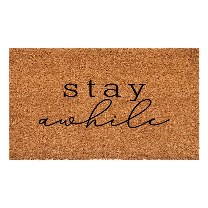 Stay A While Doormat for wholesale by Calloway Mills