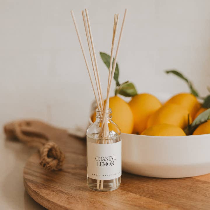 Sweet Water Decor - Wholesale Reed Diffuser - Coastal Lemon Reed Diffuser - Gifts & Home Decor