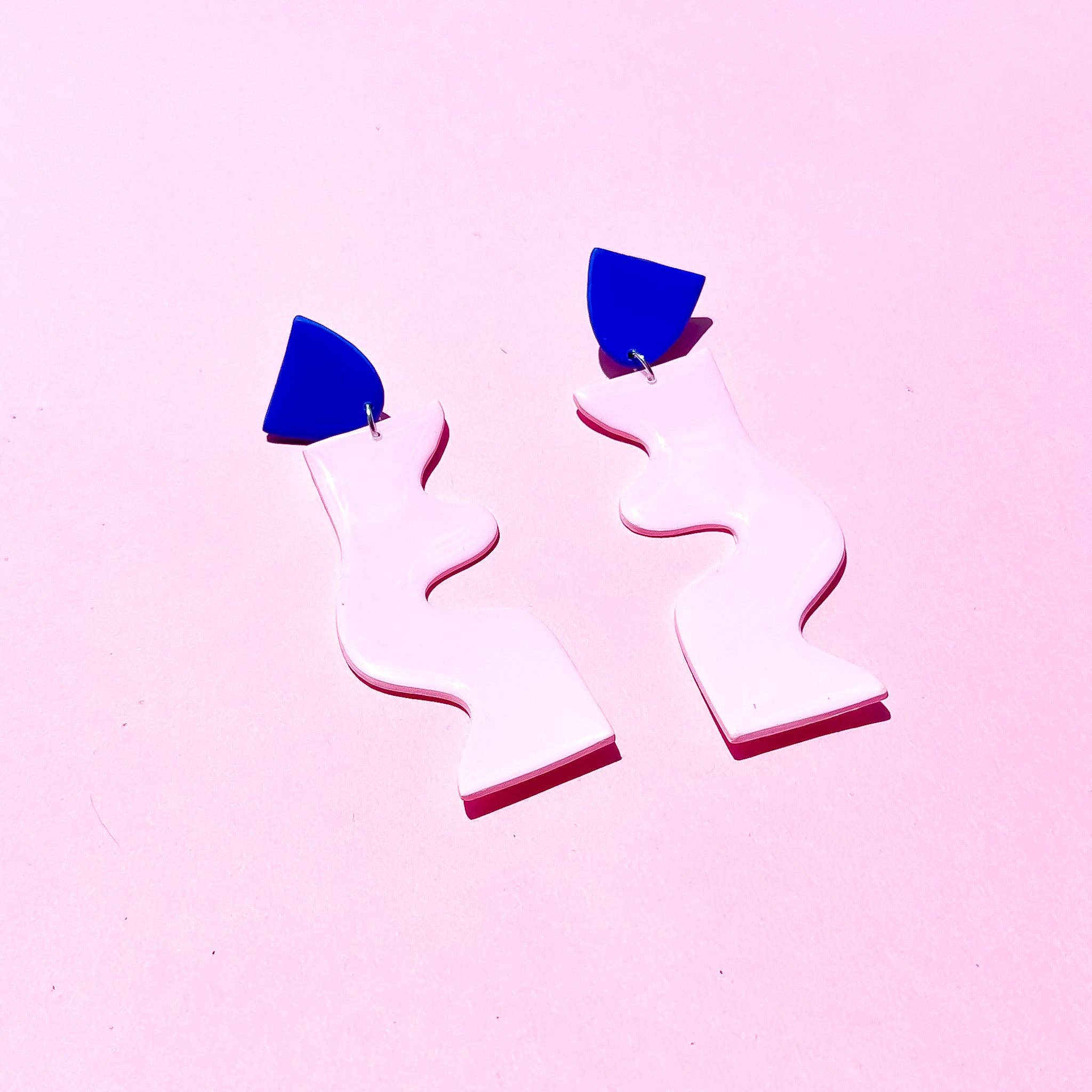 Night Moves Atelier - Vendita all'ingrosso Orecchini pendenti - Orecchini pendenti a blocchi di colore in argilla polimerica0