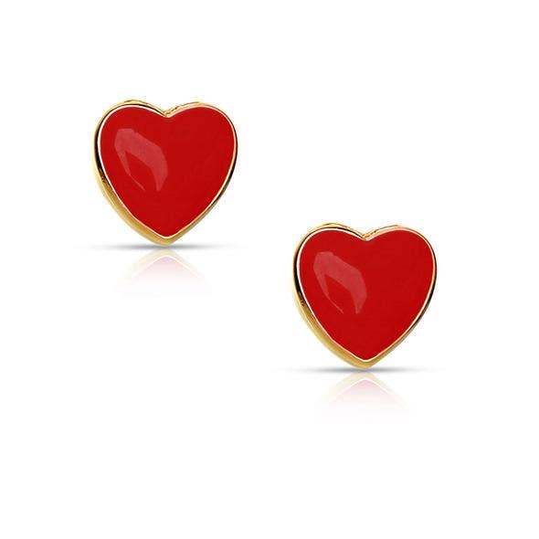 Heart Stud Earrings for wholesale by Lily Nily