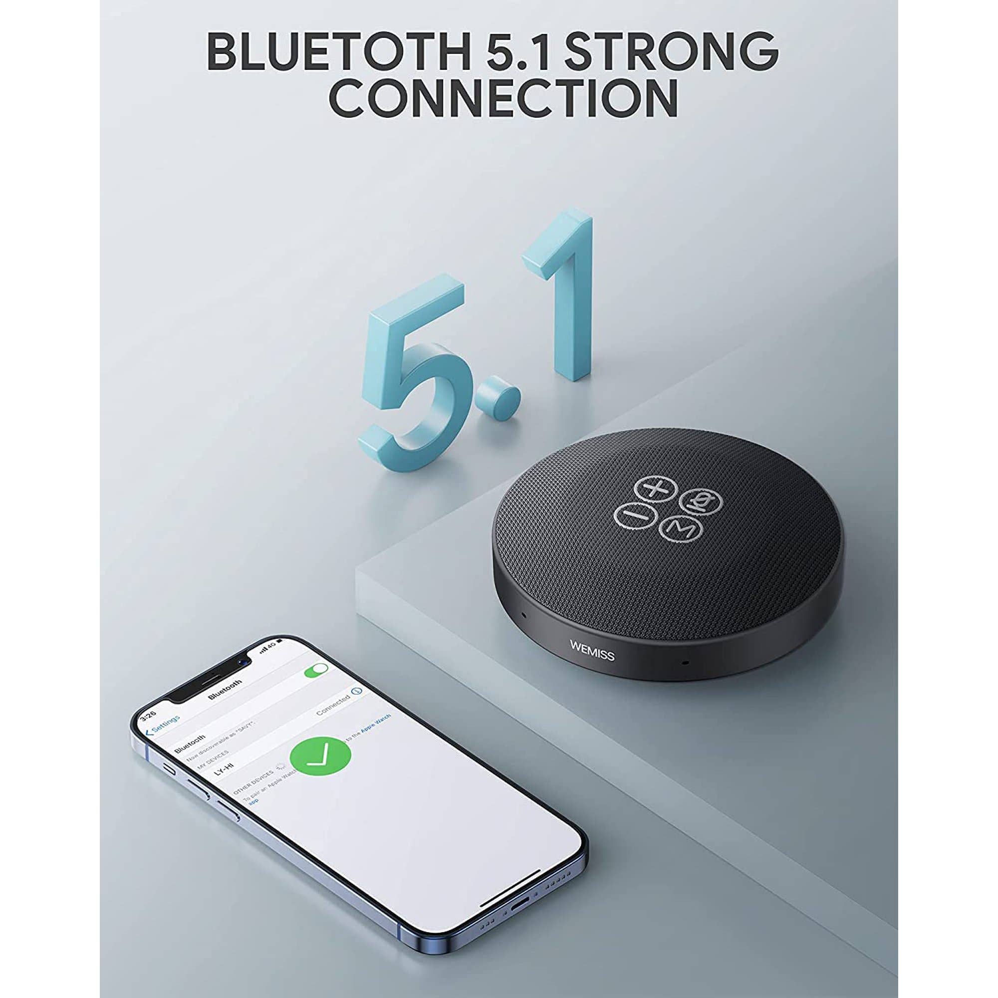 Above Edge - Wholesale Speakers - Bluetooth 5.1 Conference Speaker 360°Enhanced Voice Pickup A2