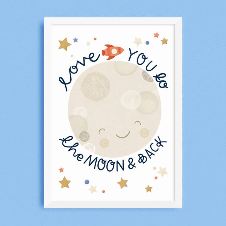 Månen Print for engroshandel hos Lauren Radley