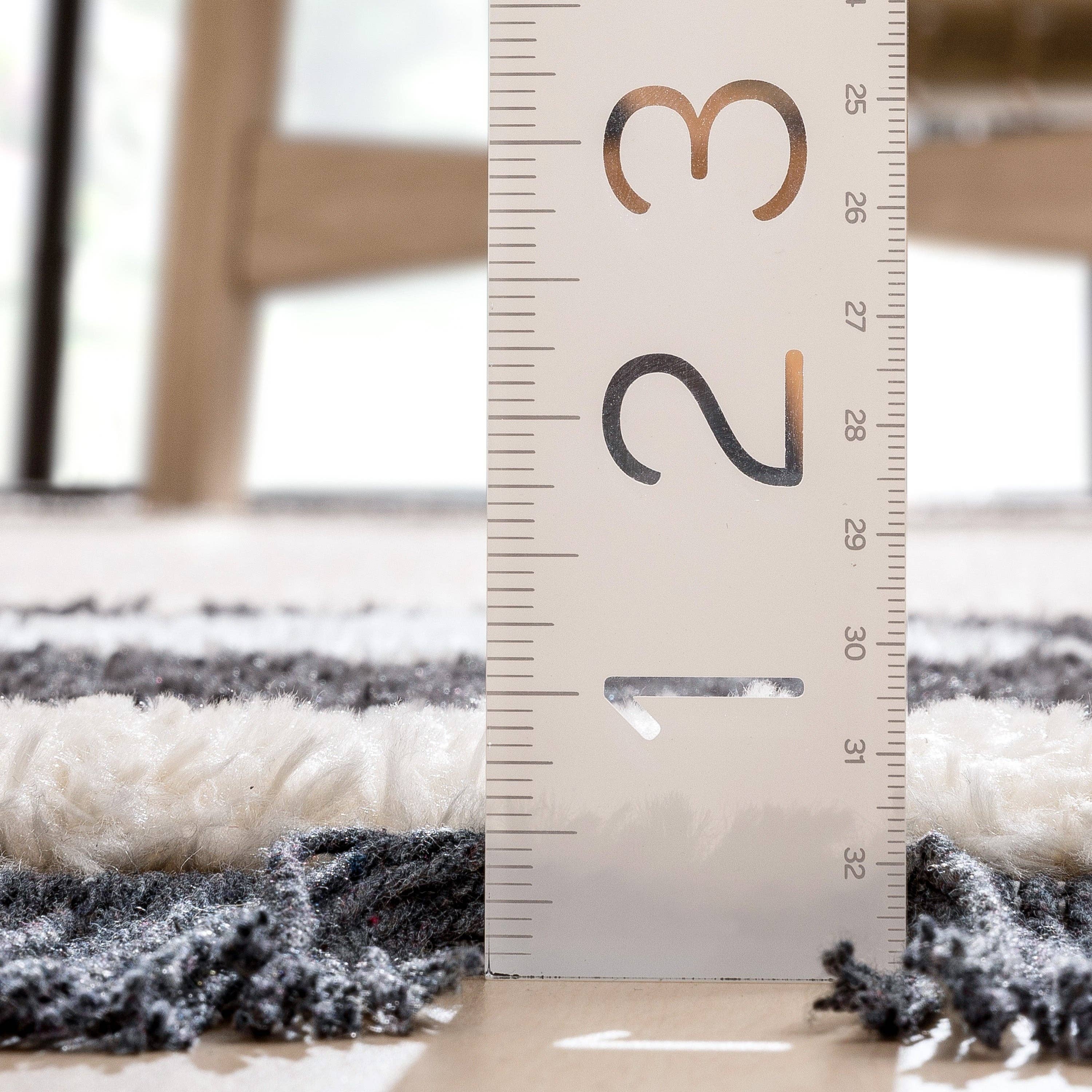 Well Woven - Wholesale Area Rug - Una Moroccan Diamond Medallion Pattern Grey High-Low Texture9