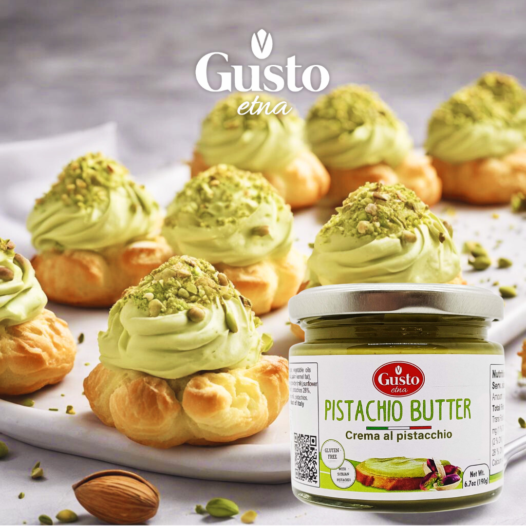 Wholesale Italian Food - Wholesale Nut Butter - Gusto Etna Pistachio Cream Butter - 28% Pistachio , 6.7 oz (190g)5