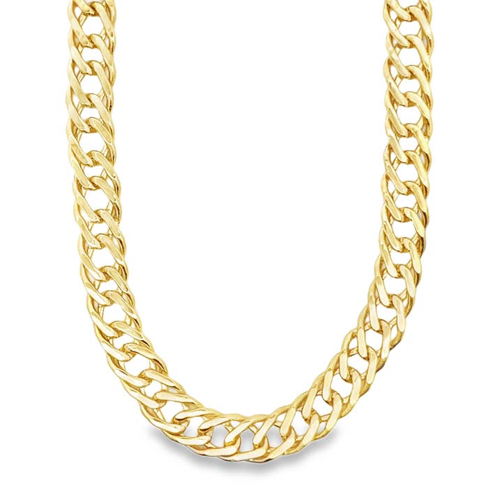 Wholesale 9mm Double Curb Cuban Link Chain (F8) for your store Faire