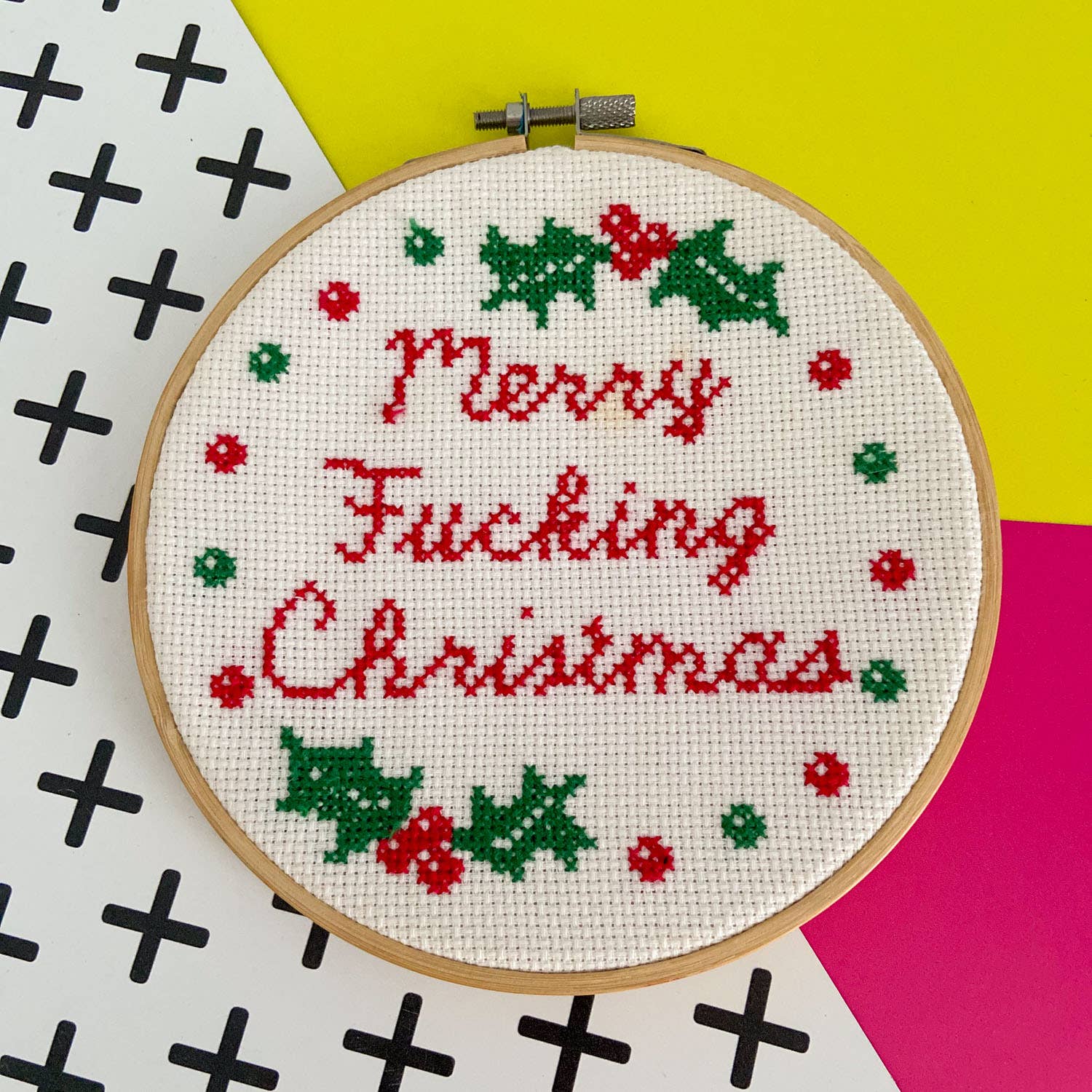 Curious Twist - Wholesale Doe-het-zelf-knutselset - Vrolijk kerstborduurpakket3