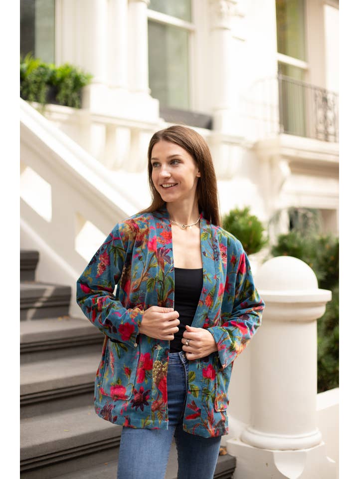 VIKOLINO - Venta al por mayor Kimono - Mujer - Chaqueta corta de terciopelo estilo kimono25