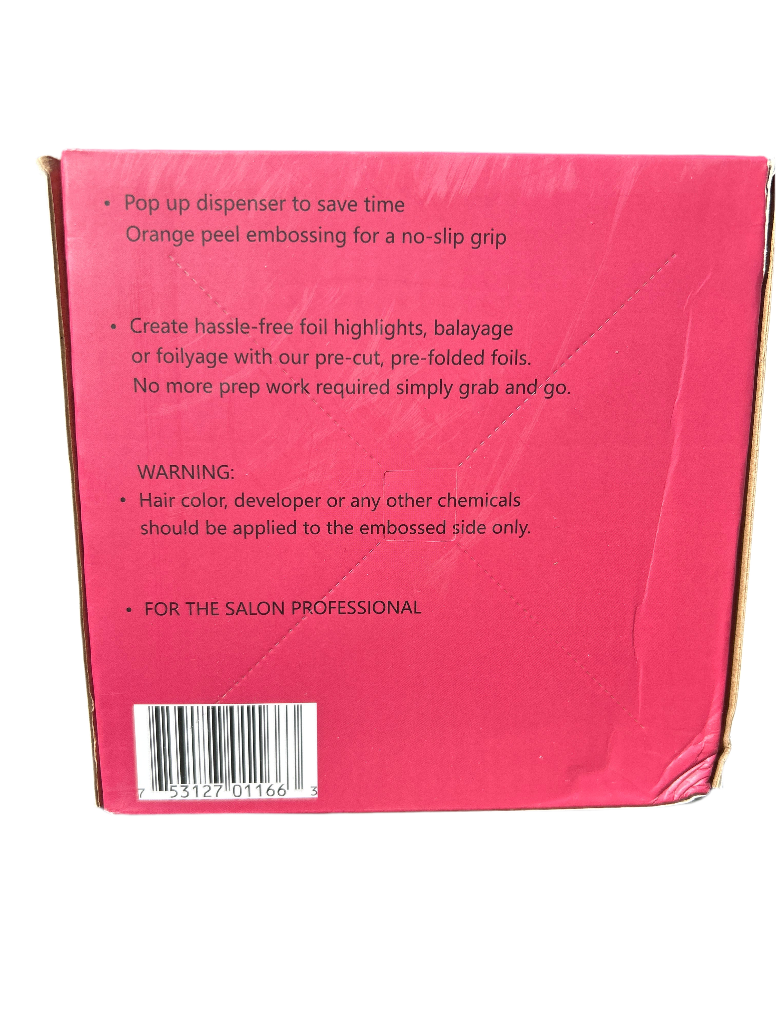 Beauty Stash - Wholesale Hair Accessories Set - Women's - Salon Stash Embossed, Pre-Cut, Pop-up Hair Foils (500 sheets/box) 12 box case pack, 6000 foils12