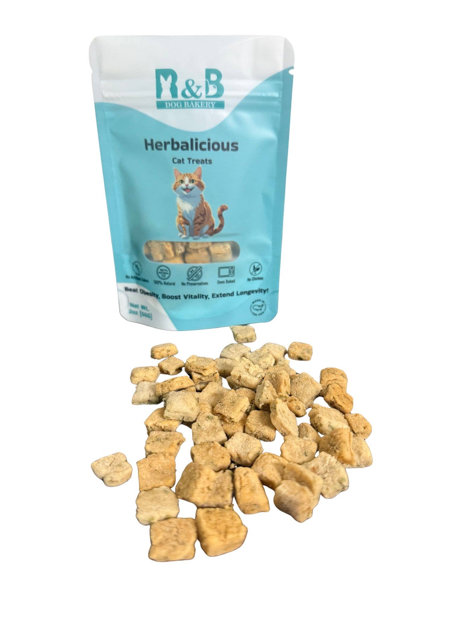 R&B Dog Bakery - Wholesale Pet Treats - Cat - Herbalicious Cat Treats2