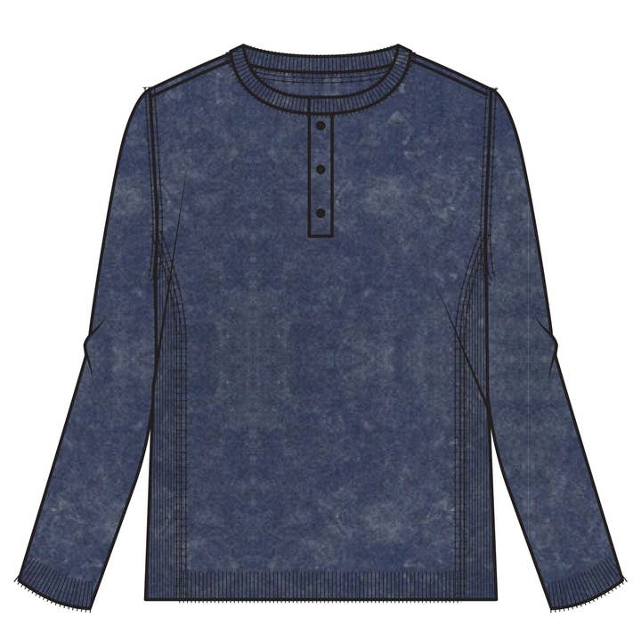 PULL L/S HENLEY POUR HOMME - 76MS329S pour la vente par HEDGE