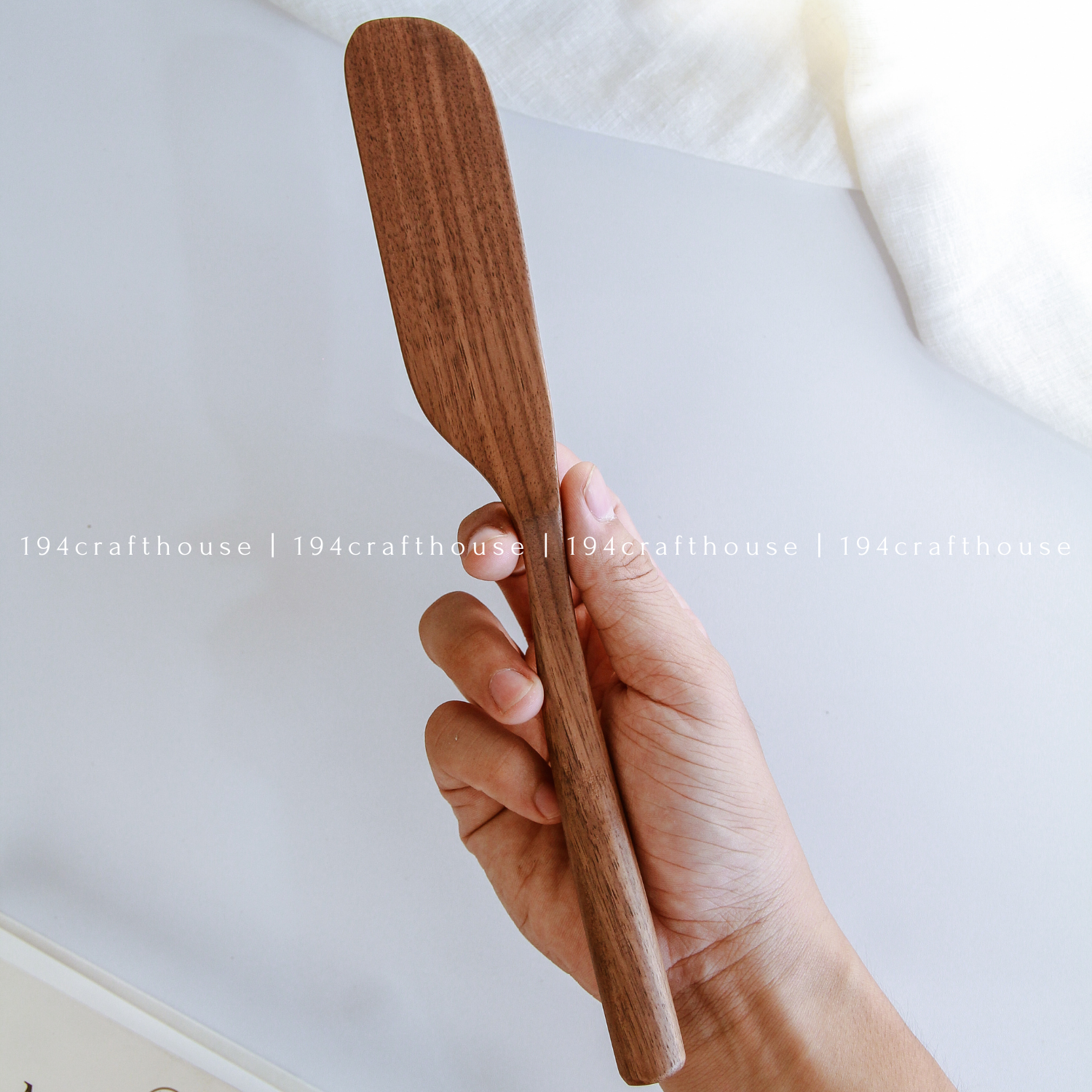 194 Craft House - Wholesale Serving Utensil - Walnut Wood Kitchen Utensils - Set of 4 - Serving Utensil13