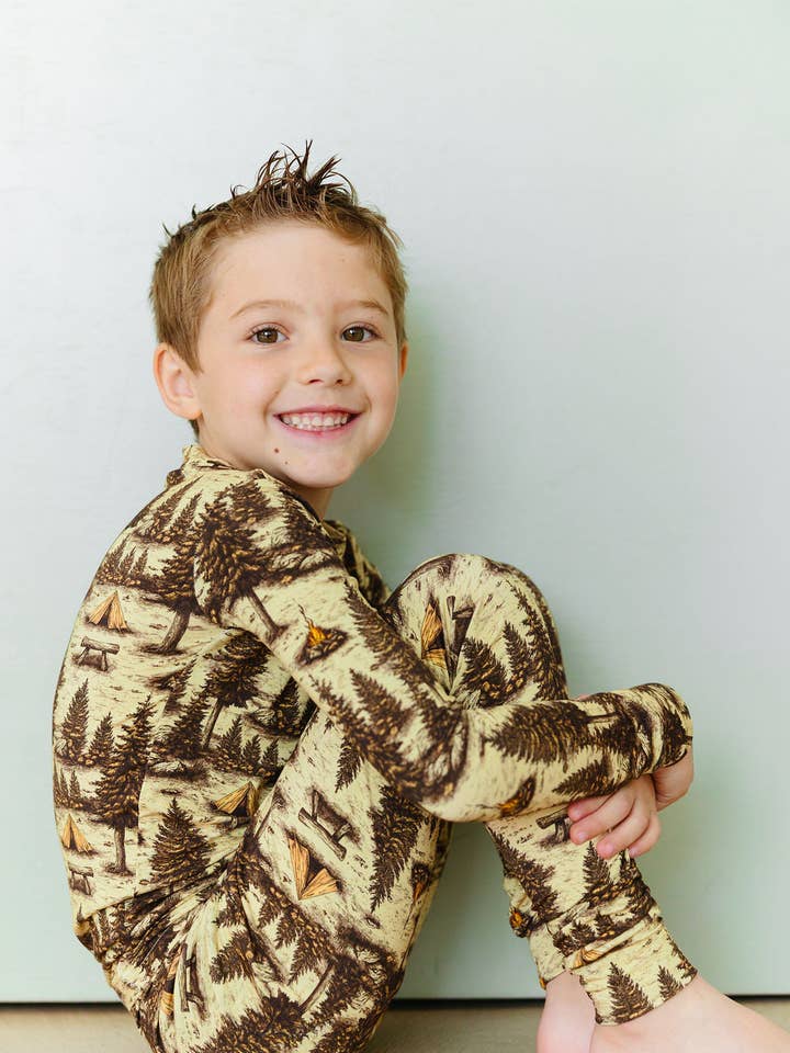 Bronze Moon Clothing Co. - Wholesale Sleepwear Set - Kids - Basecamp- Two-Piece0