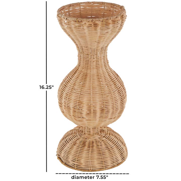 Deco Marché - Wholesale Vase - Farmhouse Brown Rattan Vase2