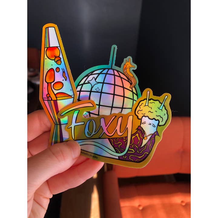 Hidden Roots Studio - Wholesale Sticker - Lava Lamp Sticker (Holographic)3