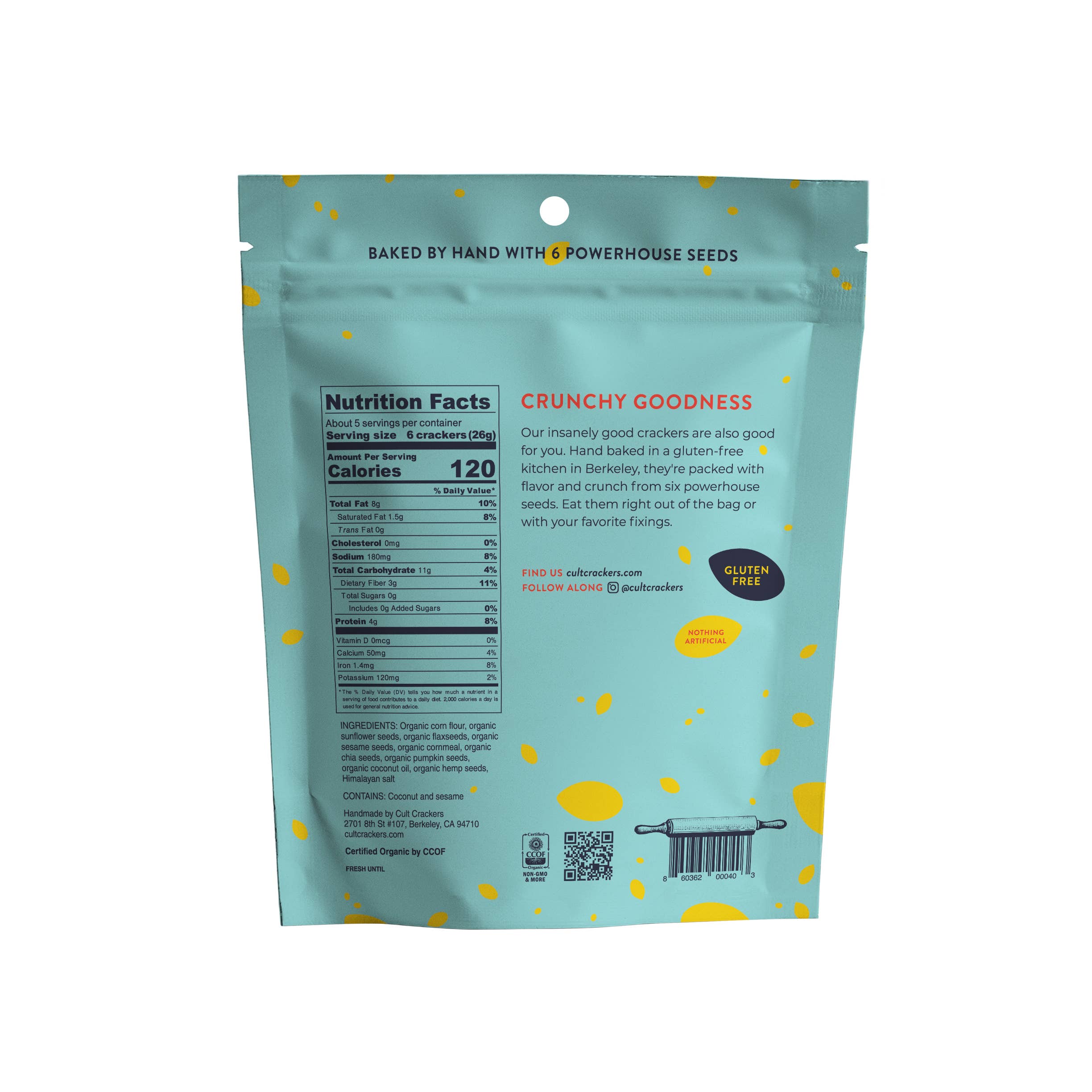 Cult Crackers - Wholesale Crackers - Classic Seed Crackers Healthy Gluten Free Organic Snacks6