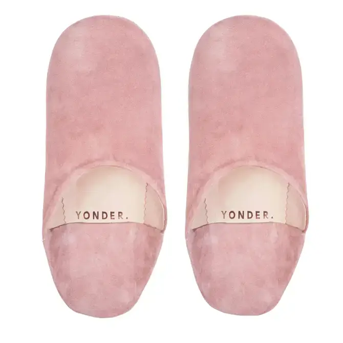 YONDER. – wholesale Slippers – Women's – Suede Babouche Slippers | Rose 0