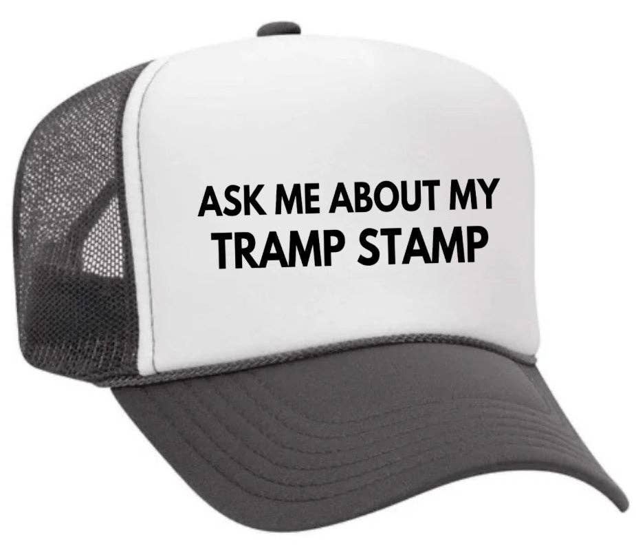 Inappropriate Trucker Hats – Engroshandel Trucker hat - Dame – Spørg mig om min Tramp Stamp Trucker Hat31