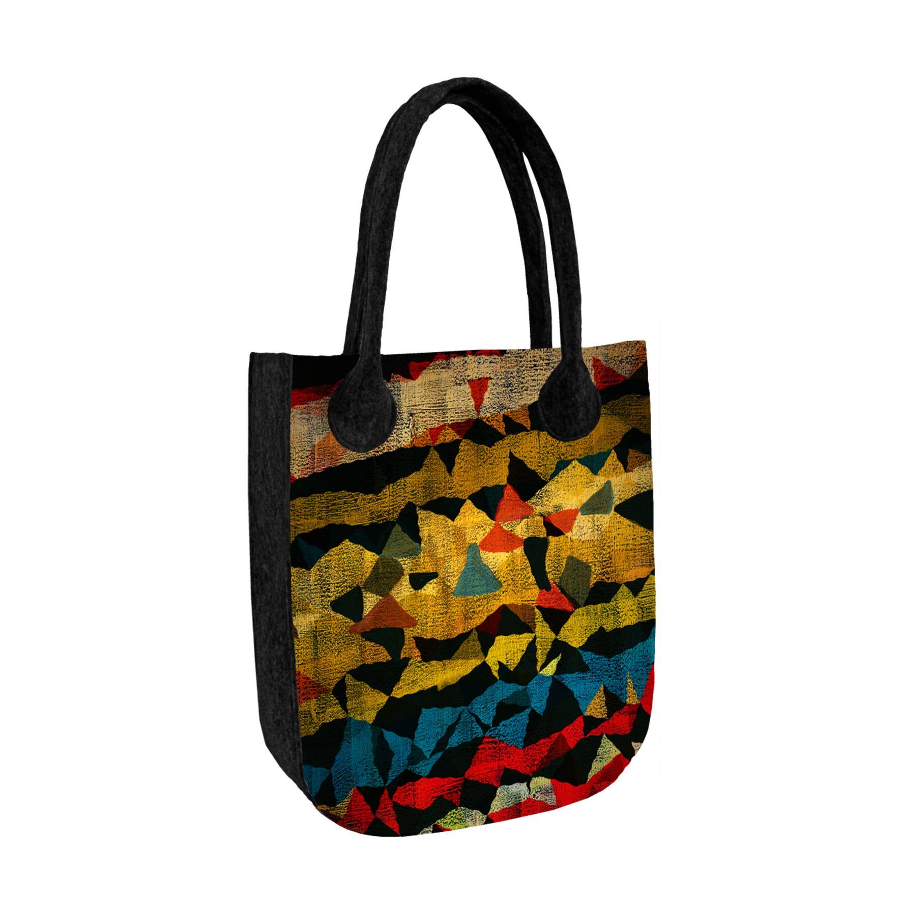 IngrossoBertoni by INCI Srl - Wholesale Tote Bag - Women's - Zumba Felt Shopper Bag City Line Anthracite Bertoni0