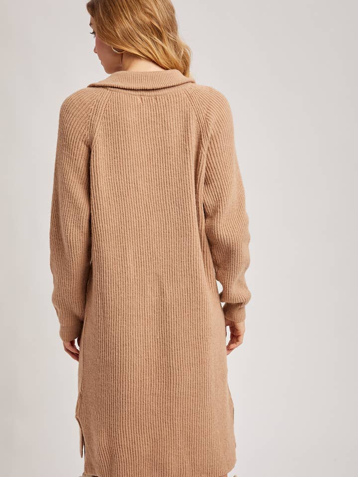 Bluivy - Wholesale Dress - Women's - QUARTER ZIP SWEATER DRESS5