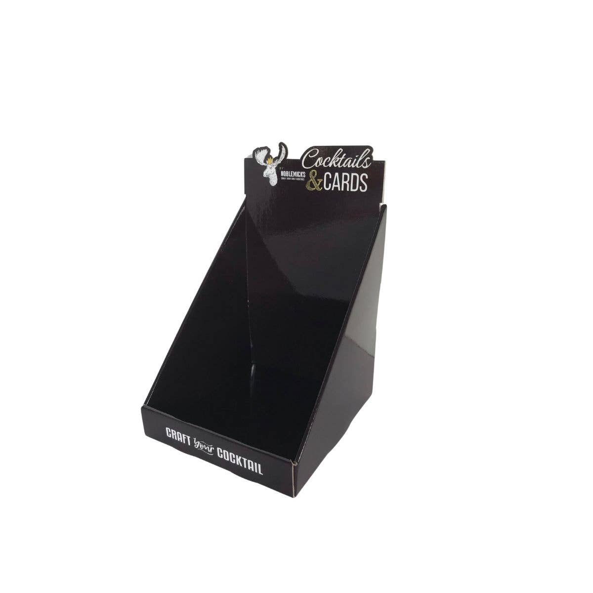 Noble Mick's - Craft Beverage Company - Wholesale Retailer Display - Food & Drink - Card Display Box (Empty Holds 2 Dozen Cards)