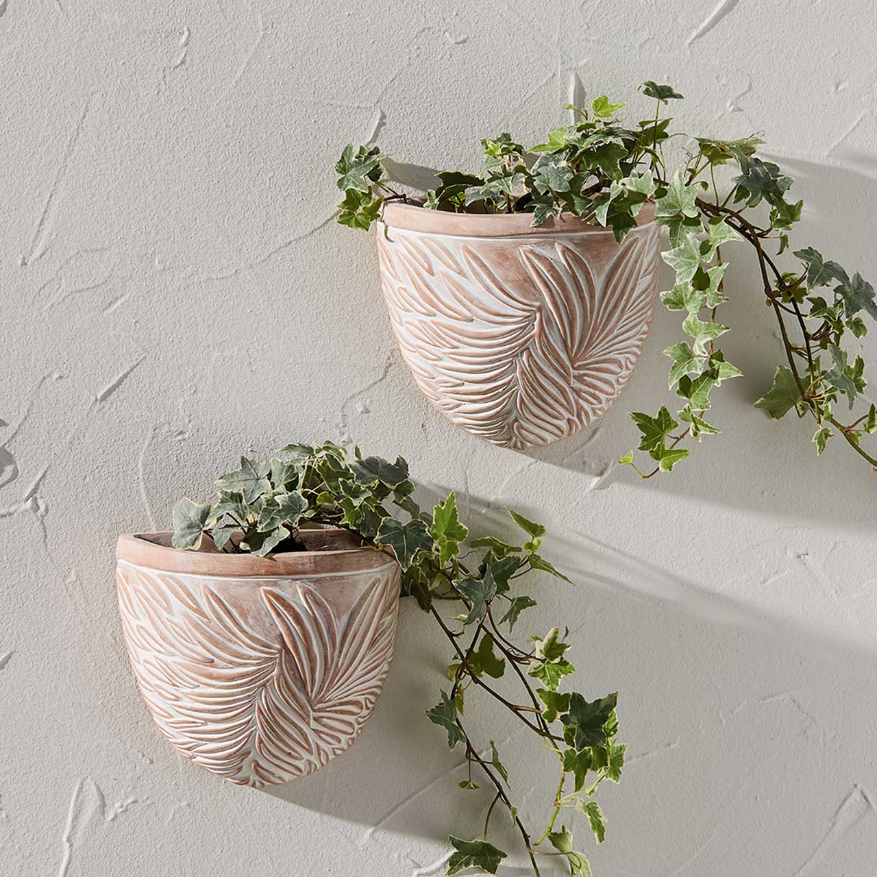 SERRV International - Wholesale Plant Pot - Botanical Terracotta Wall Planters - Set of 21