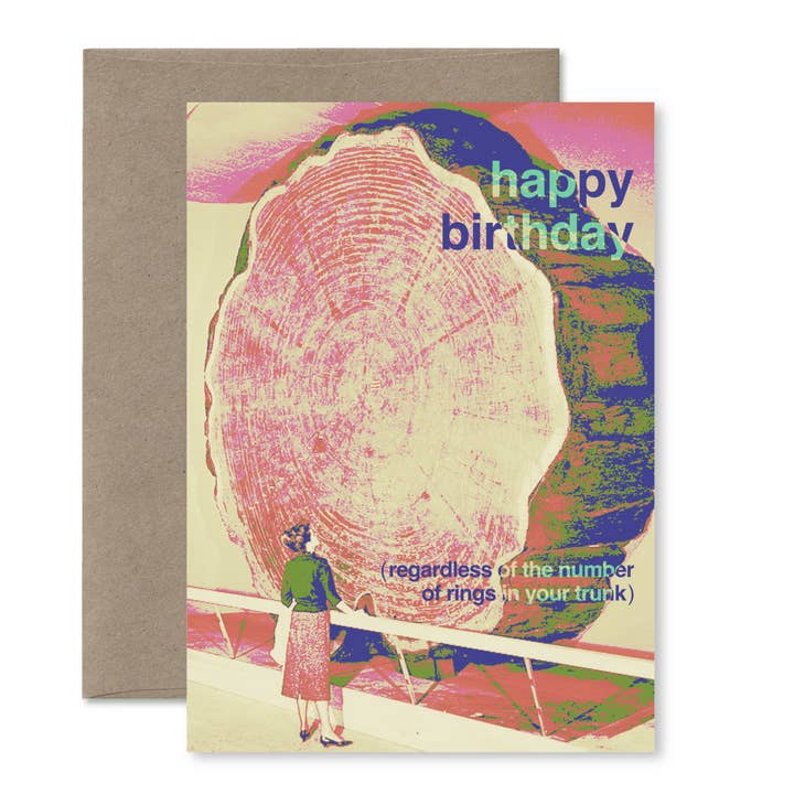 Pictrix Design - Wholesale Birthday Card - "Dendrochronology" A6 birthday card (woman)7