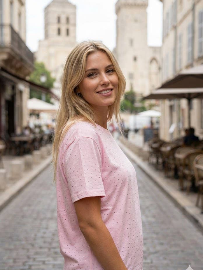 Lichtgewicht T-shirt met korte mouwen voor wholesale door By Clara