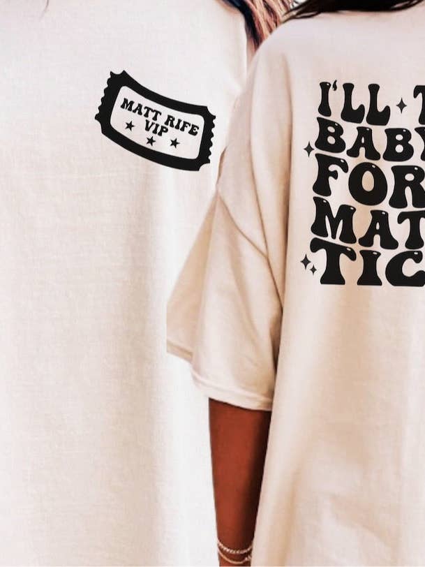 Matt Rife shirt for wholesale by Trendy Threads Designs LLC