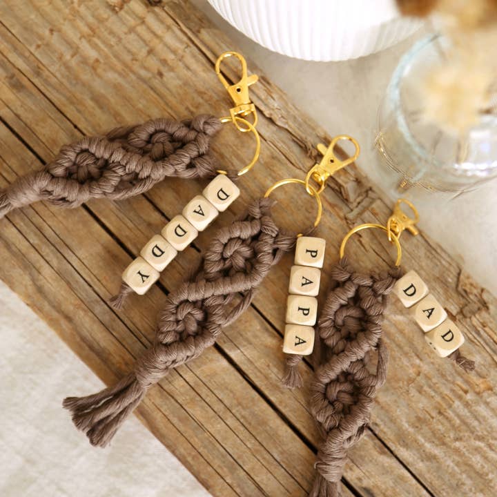 The Frenchie Knot - Wholesale Keychain - Men's - Dad Macramé Keychain2