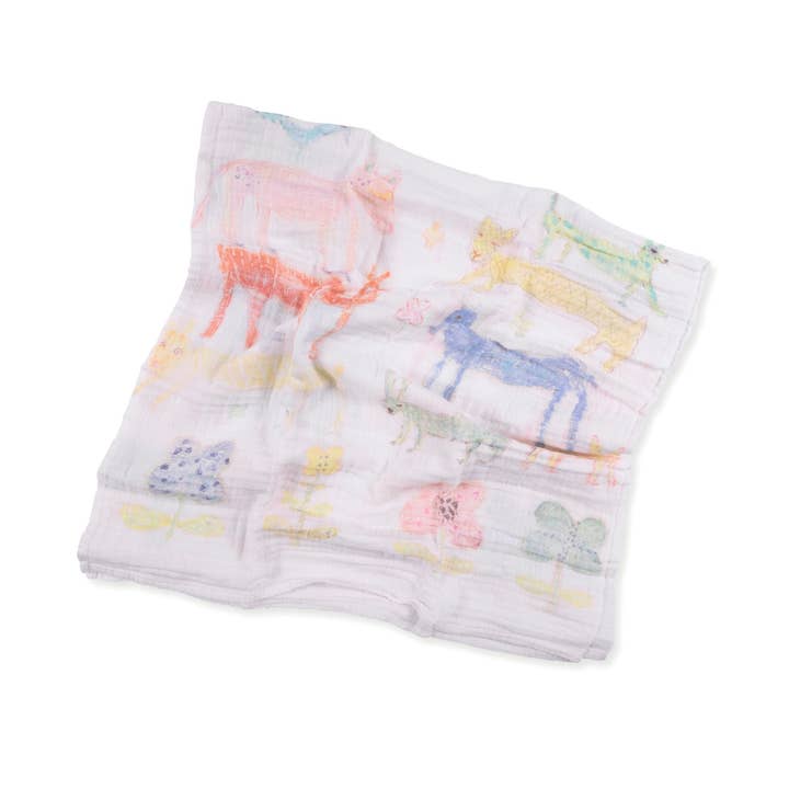 Couverture à emmailloter pour animaux empilés 47 « x 47" pour la vente par Sugarboo & Co