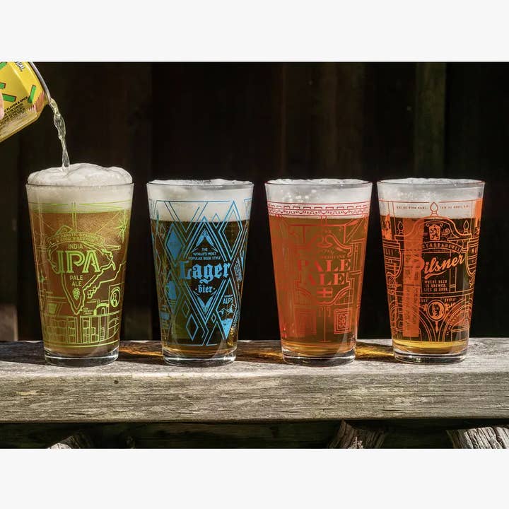 Beer - Origins - Pint Glass w/ Origin Story Card - 16 oz and other Purchase Wholesale custom beer glasses. Free Returns & Net 60 Terms on Faire trending on Faire.