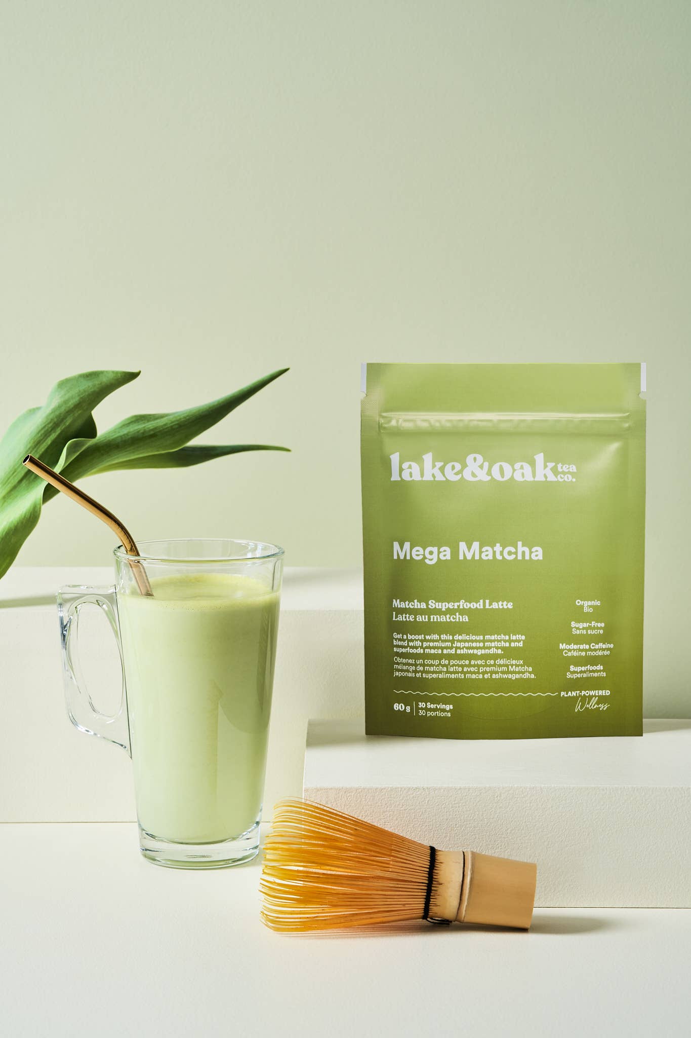 Lake & Oak Tea Co. - Vente Thés santé/détox - Mega Matcha - Mélange superaliment pour latte