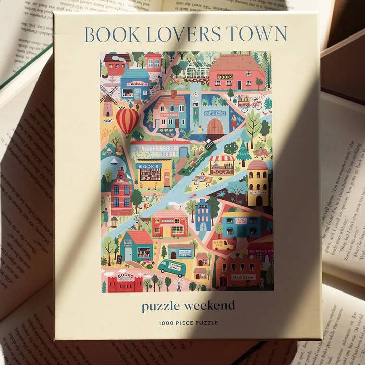 Puzzle Weekend - Vente Puzzle – adulte - Puzzle de 1000 pièces Ville des Amoureux des Livres3