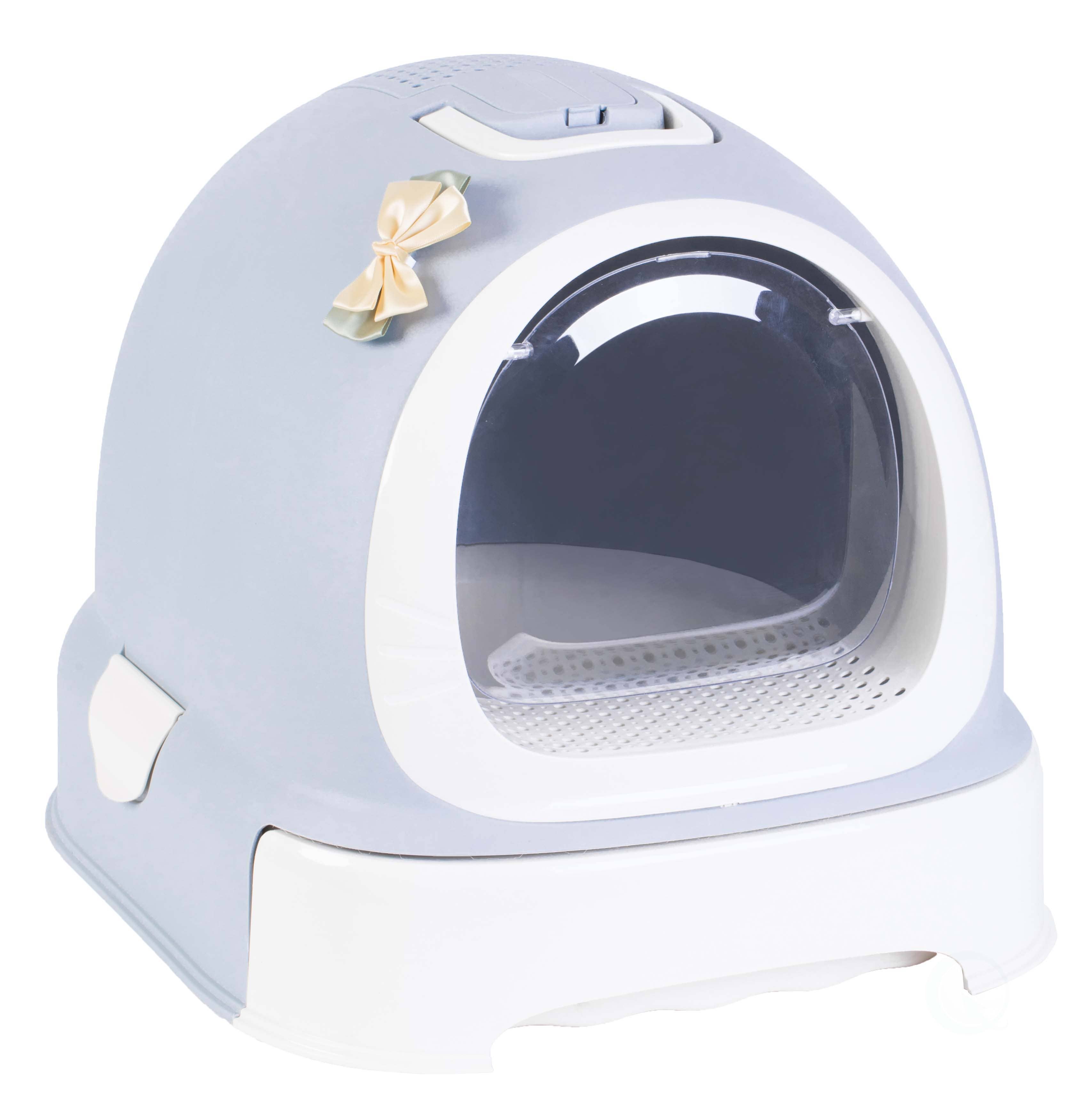 Quickway Imports – wholesale Cat litter box – Enclosed Hooded Litter Pan with Front Entry Close Door5