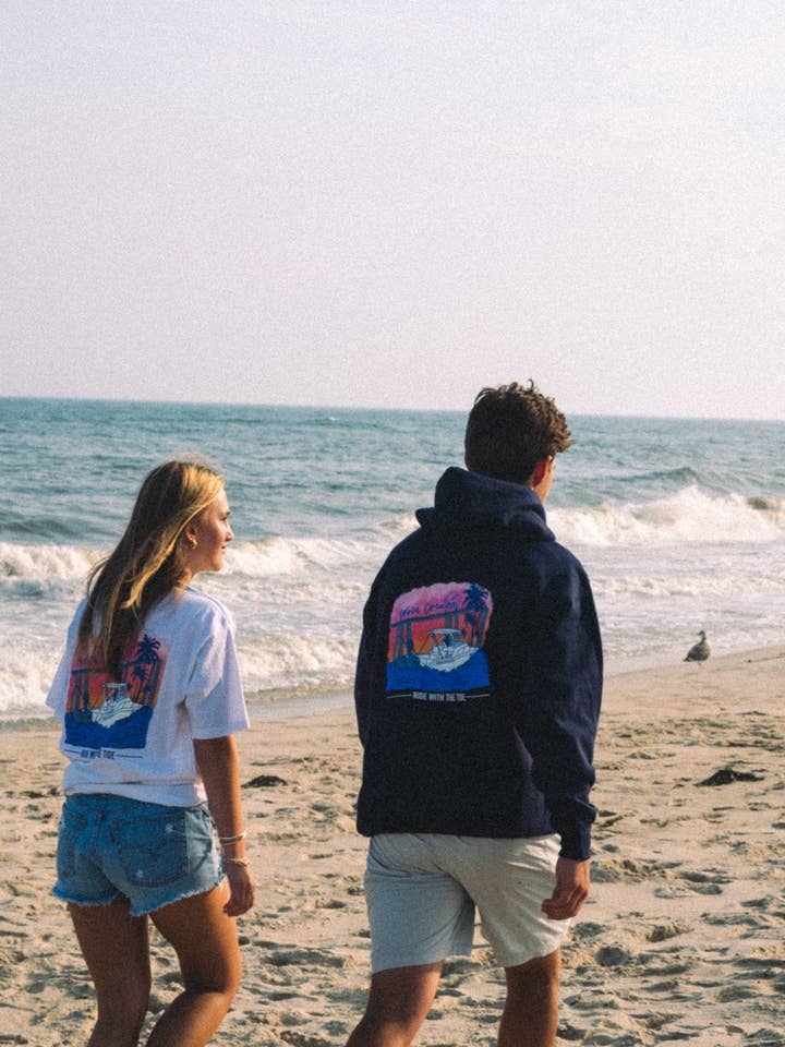 Ride With The Tide Hoodie for wholesale by Wave Creations